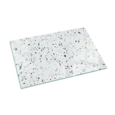 Vetro sotto stufa con motivo a pietra e dettagli raffinati