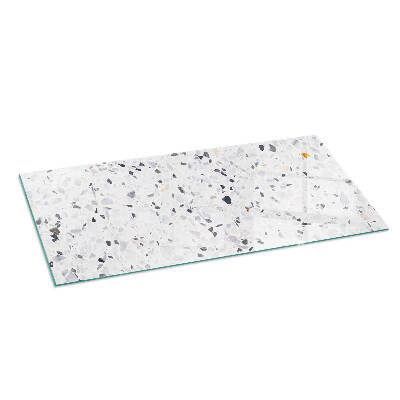 Vetro sotto stufa con motivo a pietra e dettagli raffinati