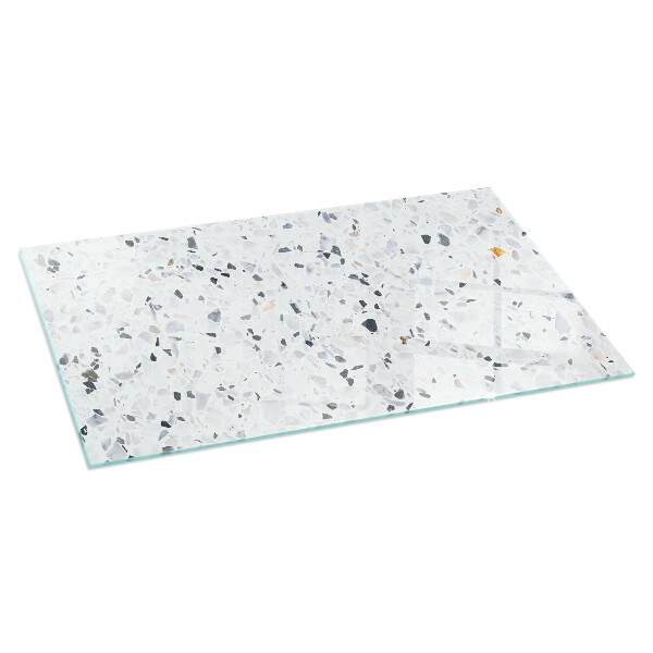 Vetro sotto stufa con motivo a pietra e dettagli raffinati