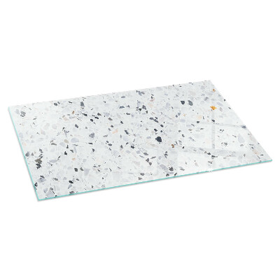 Vetro sotto stufa con motivo a pietra e dettagli raffinati