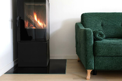 Vetro sotto stufa rettangolare in colore grafite scuro