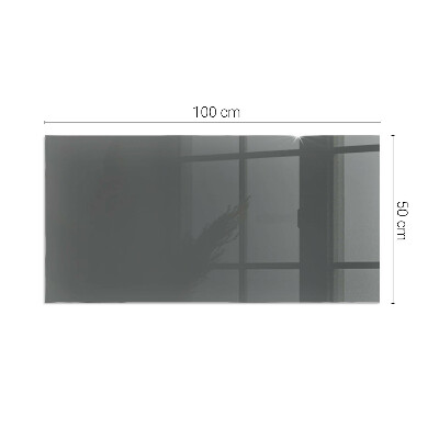 Vetro sotto stufa rettangolare Colore Grigio-marrone