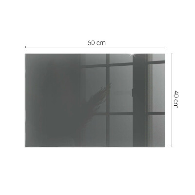Vetro sotto stufa rettangolare Colore Grigio-marrone