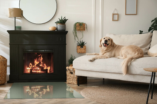 Vetro sotto stufa di colore oliva