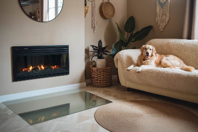 Vetro sotto stufa di colore oliva