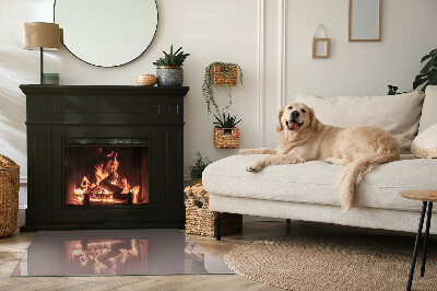 Vetro sotto stufa rettangolare in colore beige