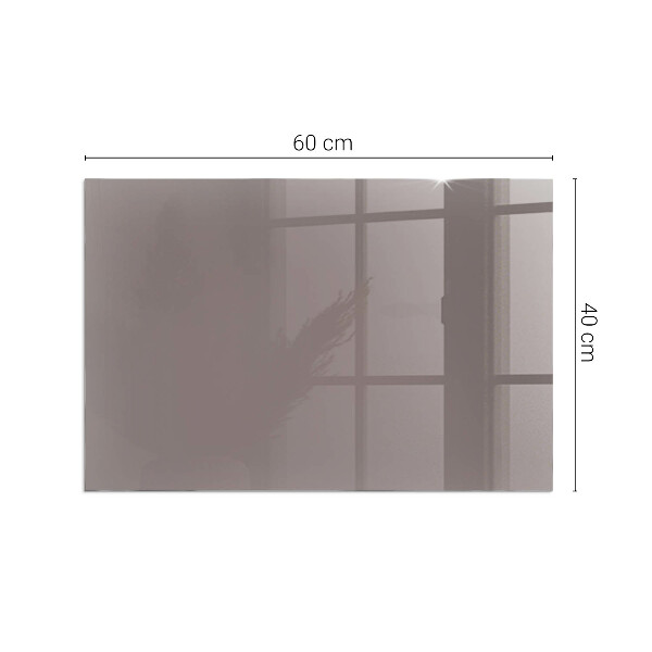 Vetro sotto stufa rettangolare Colore beige