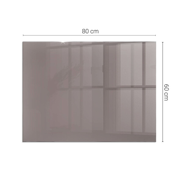 Vetro sotto stufa rettangolare Colore beige