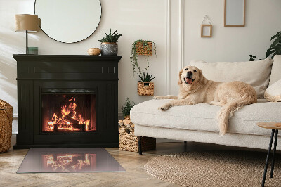 Vetro sotto stufa rettangolare in colore beige