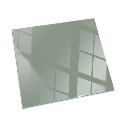 Vetro sotto stufa rettangolare Colore grigio-verde