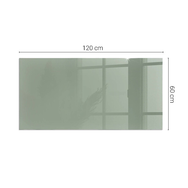 Vetro sotto stufa rettangolare Colore grigio-verde