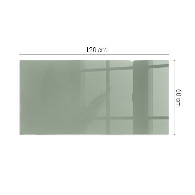 Vetro sotto stufa rettangolare Colore grigio-verde