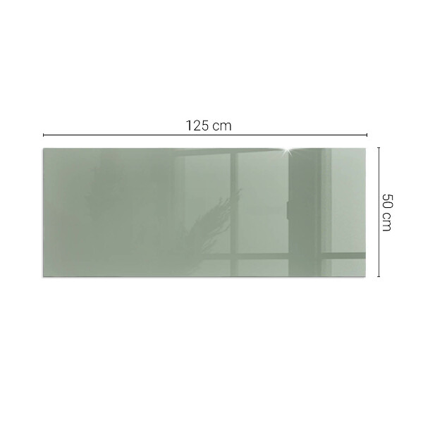 Vetro sotto stufa rettangolare Colore grigio-verde