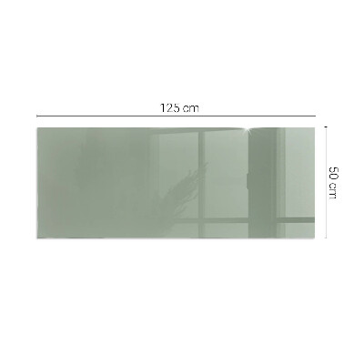 Vetro sotto stufa rettangolare Colore grigio-verde