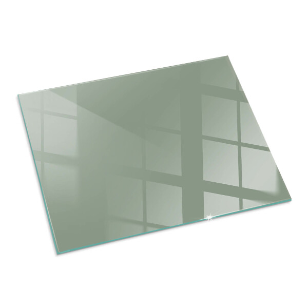 Vetro sotto stufa rettangolare Colore grigio-verde