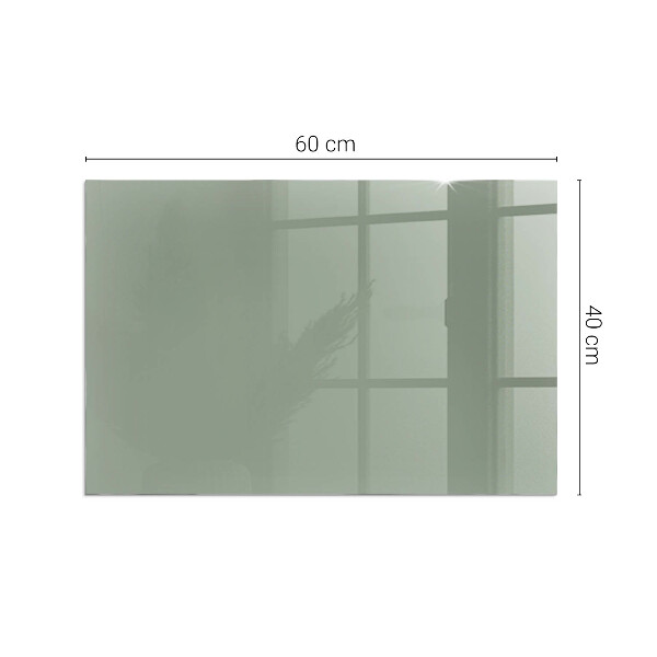 Vetro sotto stufa rettangolare Colore grigio-verde