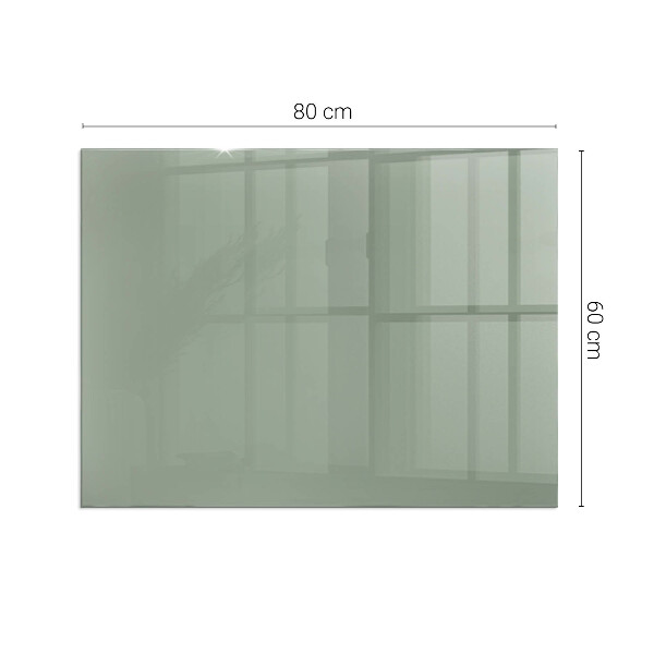 Vetro sotto stufa rettangolare Colore grigio-verde