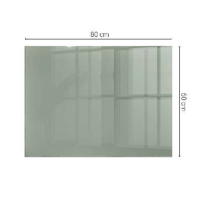 Vetro sotto stufa rettangolare Colore grigio-verde