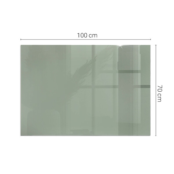 Vetro sotto stufa rettangolare Colore grigio-verde