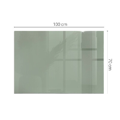 Vetro sotto stufa rettangolare Colore grigio-verde