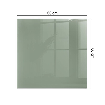 Vetro sotto stufa rettangolare Colore grigio-verde