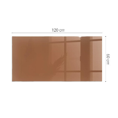 Vetro sotto stufa Marrone Colore