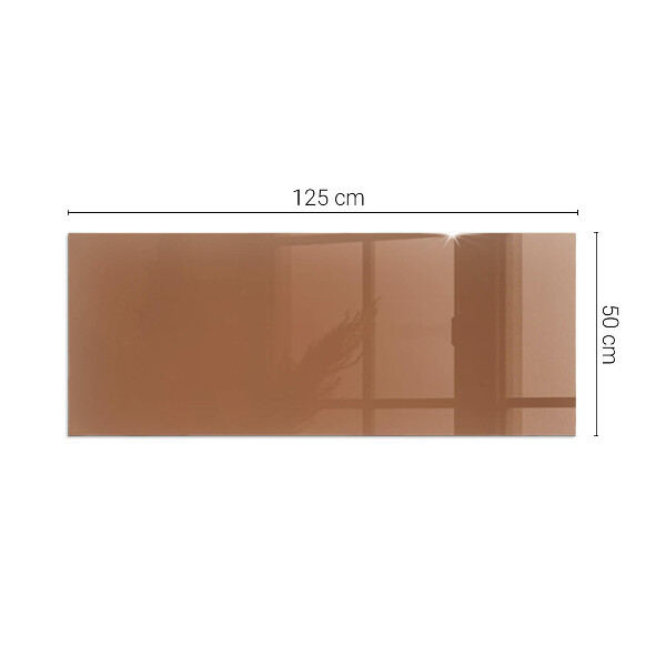 Vetro sotto stufa Marrone Colore
