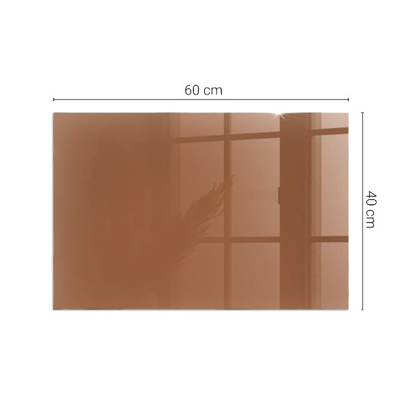 Vetro sotto stufa Marrone Colore