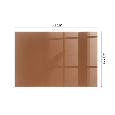 Vetro sotto stufa Marrone Colore
