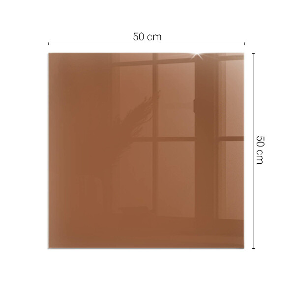 Vetro sotto stufa di colore marrone