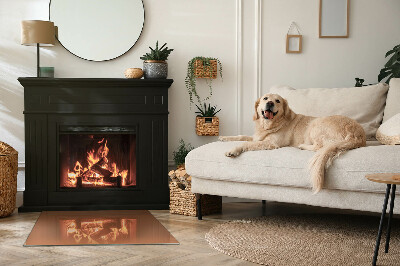 Vetro sotto stufa di colore marrone