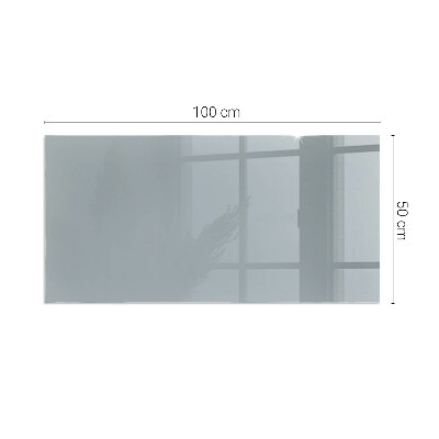 Vetro sotto stufa rettangolare Colore grigio