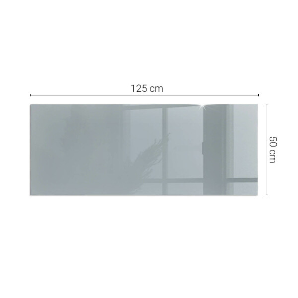 Vetro sotto stufa rettangolare Colore grigio