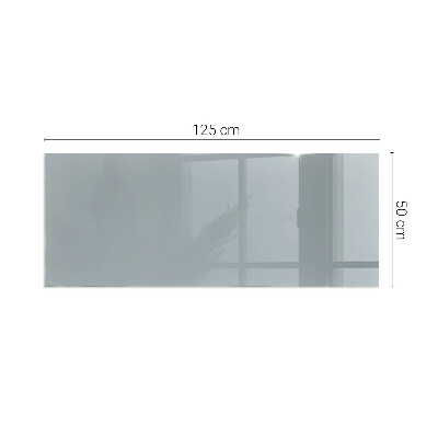 Vetro sotto stufa rettangolare Colore grigio