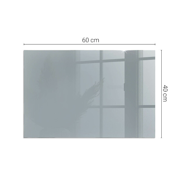 Vetro sotto stufa rettangolare Colore grigio