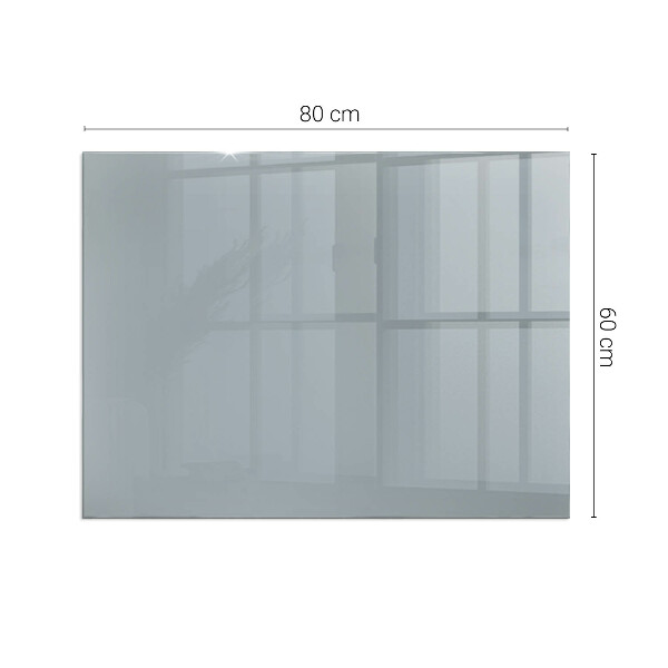 Vetro sotto stufa rettangolare Colore grigio