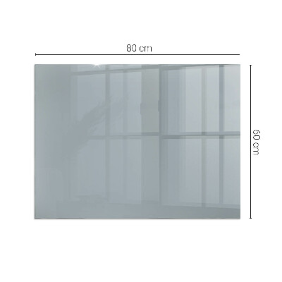 Vetro sotto stufa rettangolare Colore grigio