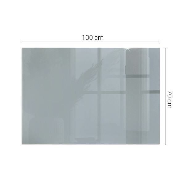 Vetro sotto stufa rettangolare Colore grigio
