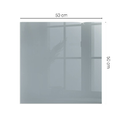 Vetro sotto stufa rettangolare Colore grigio