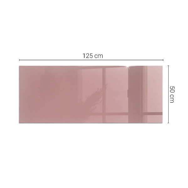 Vetro sotto stufa rettangolare Colore rosa