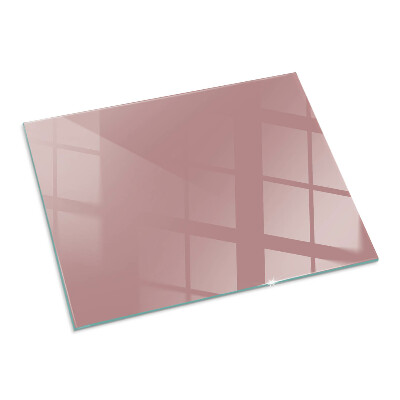 Vetro sotto stufa rettangolare Colore rosa