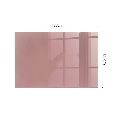 Vetro sotto stufa rettangolare Colore rosa
