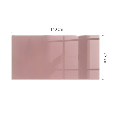 Vetro sotto stufa rettangolare Colore rosa