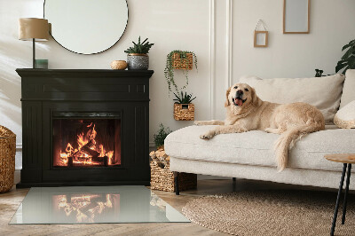 Vetro sotto stufa Colore grigio-verde