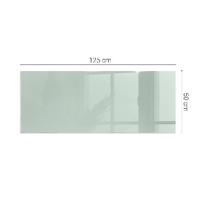 Vetro sotto stufa rettangolare Colore verde chiaro