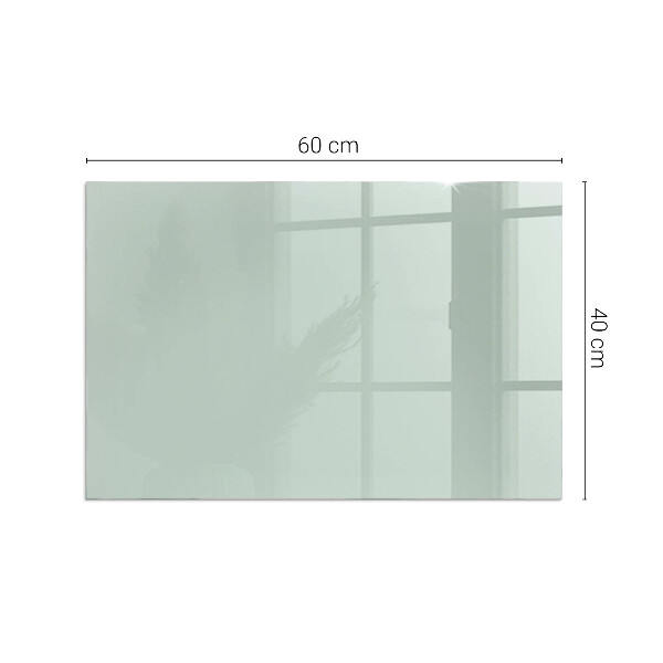 Vetro sotto stufa rettangolare Colore verde chiaro