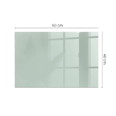 Vetro sotto stufa rettangolare Colore verde chiaro