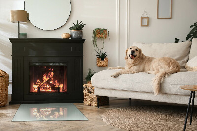 Vetro sotto stufa rettangolare di colore verde chiaro