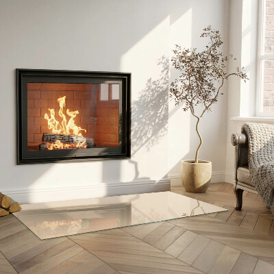 Vetro sotto stufa rettangolare Colore beige