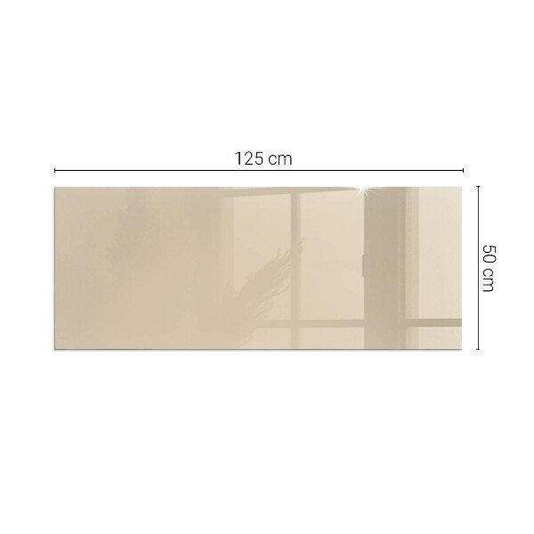 Vetro sotto stufa rettangolare Colore beige